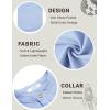 Arshiner Boys Linen Shirt Button Down Henley Short Sleeve Casual Dress Summer Beach T Shirts Top with One Pocket(Blue)
