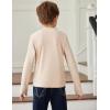 Arshiner Boys Long Sleeve Turtleneck T-Shirt Solid Color Warm Tee Tops Casual Thermal Pullover for Kids 5-12 Years(Khaki)