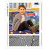 Arshiner Boy’s Plaid Button Down Shirt Long Sleeve Roll Up Casual Shirts with Pocket 4-11 Years(Black/White Check)