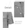 Arshiner Boy’s Plaid Button Down Shirt Long Sleeve Roll Up Casual Shirts with Pocket 4-11 Years(Black/White Check)