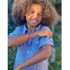 Arshiner Boy’s Plaid Button Down Shirt Long Sleeve Roll Up Casual Shirts with Pocket 4-11 Years(Blue/White Check)