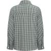 Arshiner Boy’s Plaid Button Down Shirt Long Sleeve Roll Up Casual Shirts with Pocket 4-11 Years(Green/White Check)