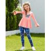 Arshiner Girls 2 Piece Clothing Set Floral Ruffle Hem Bell Sleeve Top and Leggings Fall Winter Outfits for 2-10 Years(Butterfly)
