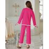 Arshiner Girl’s 2 Piece Outfits Long Sleeve Knit Pullover Sweater Tops Wide Leg Pants Casual Fall Sets Tracksuits(Rose Red)