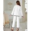 Arshiner Girl’s 2 Piece Outfits Long Sleeve Knit Pullover Sweater Tops Wide Leg Pants Casual Fall Sets Tracksuits(White)