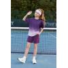 Arshiner Girls 2 Piece Outfits Summer Clothes Short Sleeve Tops and Short with Pockets Kids Fashion Clothing Sets(Purple)