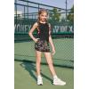 Arshiner Girls 2 Piece Outfits Summer Clothes Twist Front Tank Top and Active Short with Pockets Kids Clothing Sets(Camouflage)