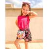 Arshiner Girl’s 2 Piece Outfits Summer Tie Knot Tank Top and Paperbag Waist Pocketed Short Sets(Hot Pink Flower)