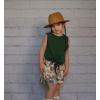 Arshiner Girl’s 2 Piece Outfits Summer Tie Knot Tank Top and Paperbag Waist Pocketed Short Sets(Polyester Blend)