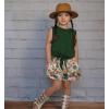 Arshiner Girl’s 2 Piece Outfits Summer Tie Knot Tank Top and Paperbag Waist Pocketed Short Sets(Polyester Blend)