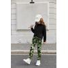 Arshiner Girl’s 2 Piece Outfits Tie-dye Twist Front Pullover Hooded Sweatsuits Sweatshirt and Sweatpants Clothing Set(Camouflage)