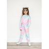 Arshiner Girl’s 2 Piece Outfits Tie-dye Twist Front Pullover Hooded Sweatsuits Sweatshirt and Sweatpants Clothing Set(Yellow & Pink & Green & Blue)