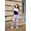 Arshiner Girls 3 Piece Set Short Sleeve High Low Hem Overlay Top & Cami with Sweatpants Kids Outfit 6-13 Years(Tie Dye B)
