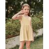 Arshiner Girls’ Casual Summer Sleeveless Jumpsuits Loose One Piece Romper Short Overalls Outfits with Pockets(Light Khaki)