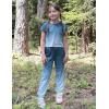 Arshiner Girls Clothes 2 Piece Summer Outfits Drop Shoulder Top Pullover Sweatpants Jogger Set Sweatsuits Tracksuits 6-14Y(Green)