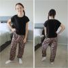 Arshiner Girls Clothes 2 Piece Summer Outfits Drop Shoulder Top Pullover Sweatpants Jogger Set Sweatsuits Tracksuits 6-14Y(Leopard)