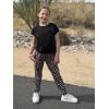 Arshiner Girls Clothes 2 Piece Summer Outfits Drop Shoulder Top Pullover Sweatpants Jogger Set Sweatsuits Tracksuits 6-14Y(Leopard)