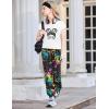 Arshiner Girls Clothes 2 Piece Summer Outfits Drop Shoulder Top Pullover Sweatpants Jogger Set Sweatsuits Tracksuits 6-14Y(Multicolor)