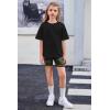 Arshiner Girls Clothes Summer 2 Piece Outfits Drop Shoulder T-Shirts and Biker Shorts Kids Fashion Clothing Sets(Camouflage)