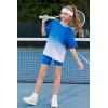 Arshiner Girls Clothes Summer 2 Piece Outfits Drop Shoulder T-Shirts and Biker Shorts Kids Fashion Clothing Sets(Tie Dye_blue)