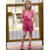 Arshiner Girls Clothes Summer Outfits Ruffle Sleeve Tops and Paperbag Waist Shorts with Pockets Kids Clothing Set(Tie Dye_pink)