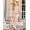 Arshiner Girls Clothing Set Casual Clothes Sleeveless Back Tank Crop Top and Wide-Leg Pants with Pocket 2 Piece Outfits 5-13Y(Champagne)