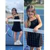 Arshiner Girls Dress with Shorts Casual Summer Spaghetti Straps One Piece Romper Dresses with Pockets for Kid 5-15 Y(Black)