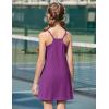 Arshiner Girls Dress with Shorts Casual Summer Spaghetti Straps One Piece Romper Dresses with Pockets for Kid 5-15 Y(Fuchsia)