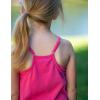 Arshiner Girls Dress with Shorts Casual Summer Spaghetti Straps One Piece Romper Dresses with Pockets for Kid 5-15 Y(Hot Pink)