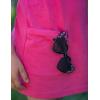 Arshiner Girls Dress with Shorts Casual Summer Spaghetti Straps One Piece Romper Dresses with Pockets for Kid 5-15 Y(Hot Pink)