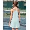 Arshiner Girls Dress with Shorts Casual Summer Spaghetti Straps One Piece Romper Dresses with Pockets for Kid 5-15 Y(Mint Green)