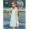 Arshiner Girls Dress with Shorts Casual Summer Spaghetti Straps One Piece Romper Dresses with Pockets for Kid 5-15 Y(Mint Green)