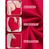 Arshiner Girls Dress with Shorts Casual Summer Spaghetti Straps One Piece Romper Dresses with Pockets for Kid 5-15 Y(Red)