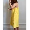 Arshiner Girls Dress with Shorts Casual Summer Spaghetti Straps One Piece Romper Dresses with Pockets for Kid 5-15 Y(Yellow)