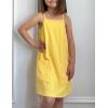 Arshiner Girls Dress with Shorts Casual Summer Spaghetti Straps One Piece Romper Dresses with Pockets for Kid 5-15 Y(Yellow)