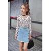 Arshiner Girls Shirt Casual Square Neck Long Sleeve Shirts Fall Winter Tunic Tops For Girls 5-12 Years(Cute Heart)