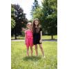 Arshiner Girls Short Set 2 Piece Summer Boho Clothes Tie-Back Puff Sleeve Top and Shorts with Pockets for 5-14 Years(Black)