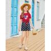 Arshiner Girls Short Sets 2 Pieces Outfits Short Sleeve Tie Knot T-Shirts and Casual Shorts With Pockets Cute Clothes Sets(American Flag)