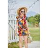 Arshiner Girls Shorts Sets 2 Pieces Outfits Twist Front Ruffle Sleeve T-Shirts and Shorts With Pockets Cute Clothes Sets(Hawaiian)
