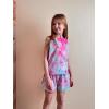 Arshiner Girls Summer 2 Piece Outfit Sleeveless Top and Paperbag Waist Shorts with Pockets Kids Shorts Set Ages 5-13(Blue Pink Tie Dye)
