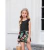 Arshiner Girls Summer Clothes 2 Piece Ruffle Trimmed Sleeveless Tank Top and High Waist Shorts with Pockets Clothing Sets(Hawaii Style)