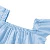 Arshiner Girls Summer Shorts Sets Cap Sleeve Top and Elastic Waist Pocketed Shorts Outfit 2 Piece Clothing Set(Blue)