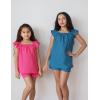 Arshiner Girls Summer Shorts Sets Cap Sleeve Top and Elastic Waist Pocketed Shorts Outfit 2 Piece Clothing Set(Hot Pink)