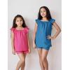 Arshiner Girls Summer Shorts Sets Cap Sleeve Top and Elastic Waist Pocketed Shorts Outfit 2 Piece Clothing Set(Turquoise)