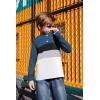 Arshiner Kids Boys Henley Shirts Cotton Long Sleeve Crewneck T-Shirts Color Block Tee Tops 3-12 Years(Dark Blue)