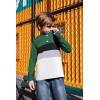 Arshiner Kids Boys Henley Shirts Cotton Long Sleeve Crewneck T-Shirts Color Block Tee Tops 3-12 Years(Dark Green)