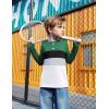 Arshiner Kids Boys Henley Shirts Cotton Long Sleeve Crewneck T-Shirts Color Block Tee Tops 3-12 Years(Dark Green)