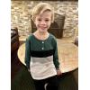 Arshiner Kids Boys Henley Shirts Cotton Long Sleeve Crewneck T-Shirts Color Block Tee Tops 3-12 Years(Dark Green)
