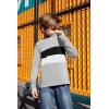Arshiner Kids Boys Henley Shirts Cotton Long Sleeve Crewneck T-Shirts Color Block Tee Tops 3-12 Years(Light Grey)