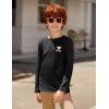 Arshiner Toddler Boys 3 Pack Long-Sleeve Henley T-Shirts Casual Cotton Graphic Shirt for 2-9 Years(Black/Gray)